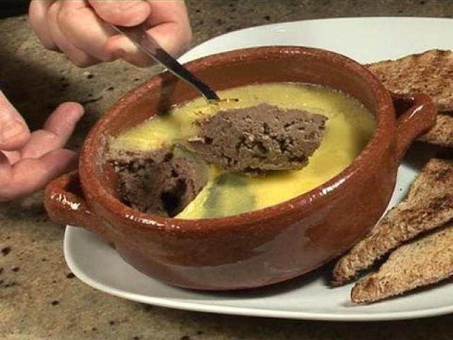 Homemade beef liver pate