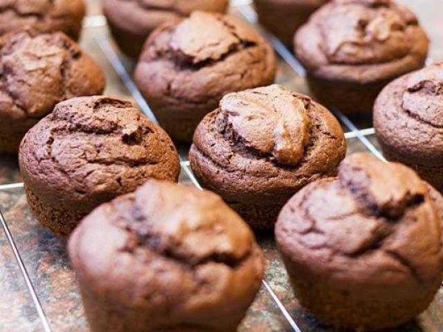Muffins prepared by Liza Glinskaya Chocolate muffins will all be delicious