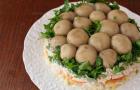Salat „Mushroom Glade“ klassisches und diätetisches Rezept
